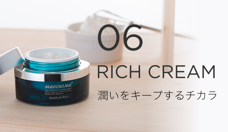 06 RICH CREAM 潤いをキープするチカラ